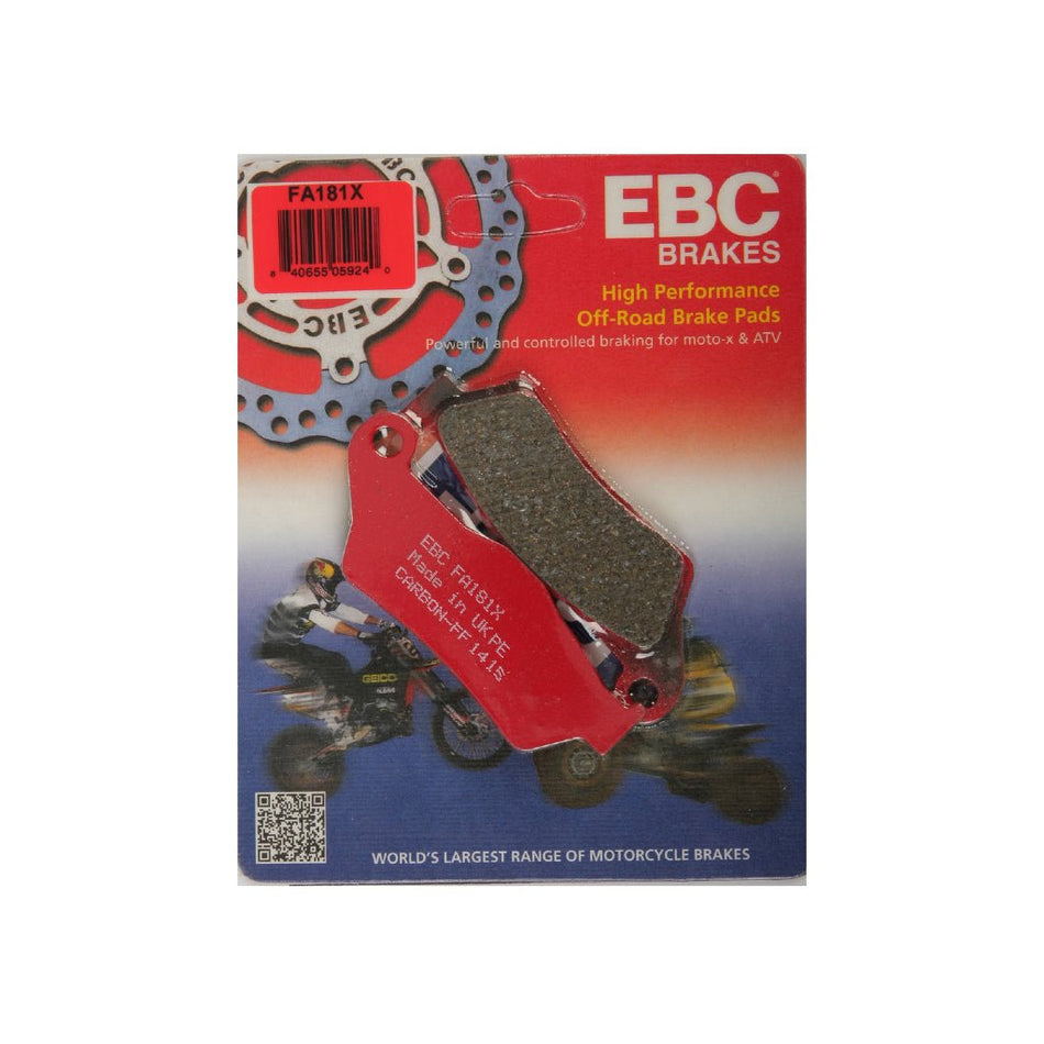 EBC Carbon "X" Front Brake Pads KTM/HUS/GAS | FA181X - MojoMotoSport.com