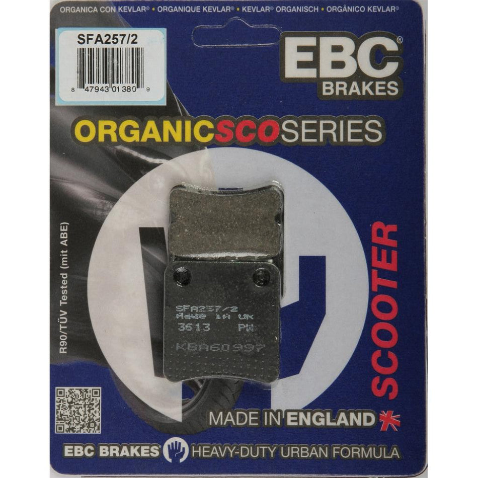 EBC Organic Brake Pads | SFA257/2 - MojoMotoSport.com