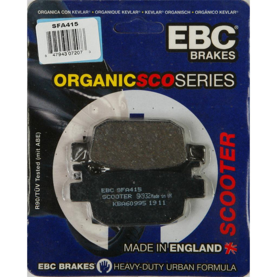 EBC Organic Brake Pads | SFA415 - MojoMotoSport.com
