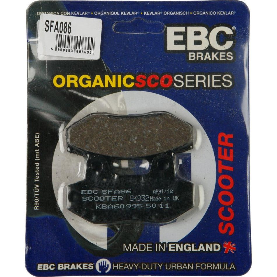 EBC Organic Brake Pads | SFA86 - MojoMotoSport.com