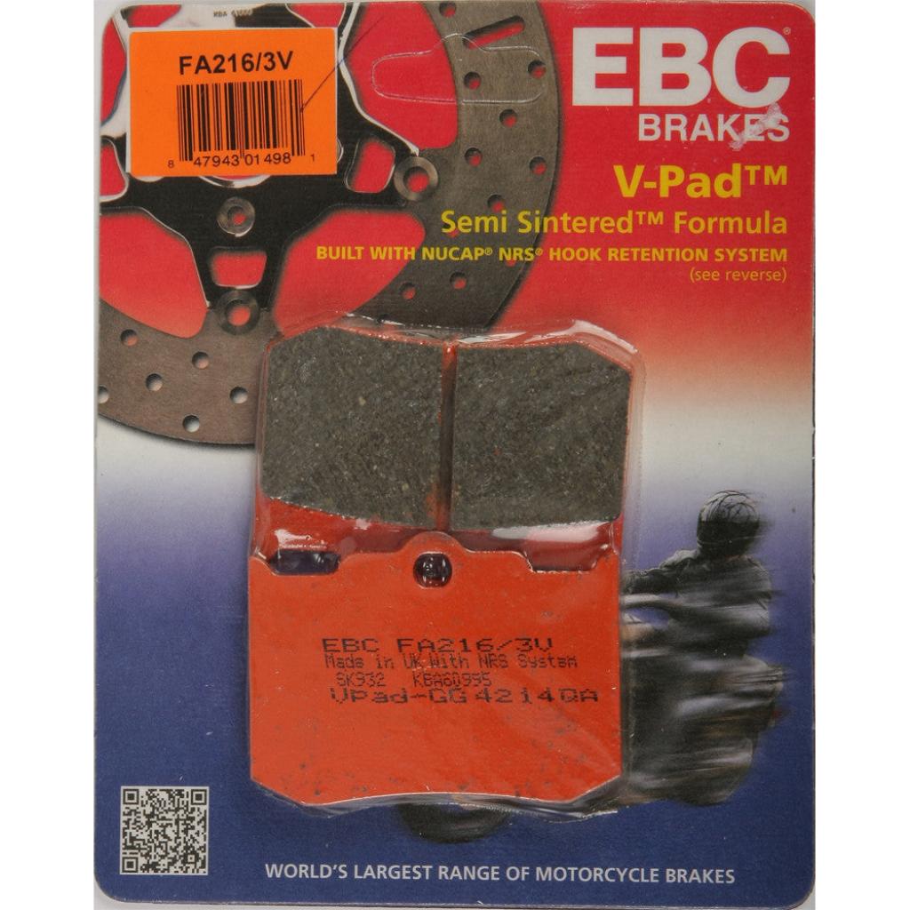 EBC Semi - Sintered Brake Pads | FA216/3V - MojoMotoSport.com