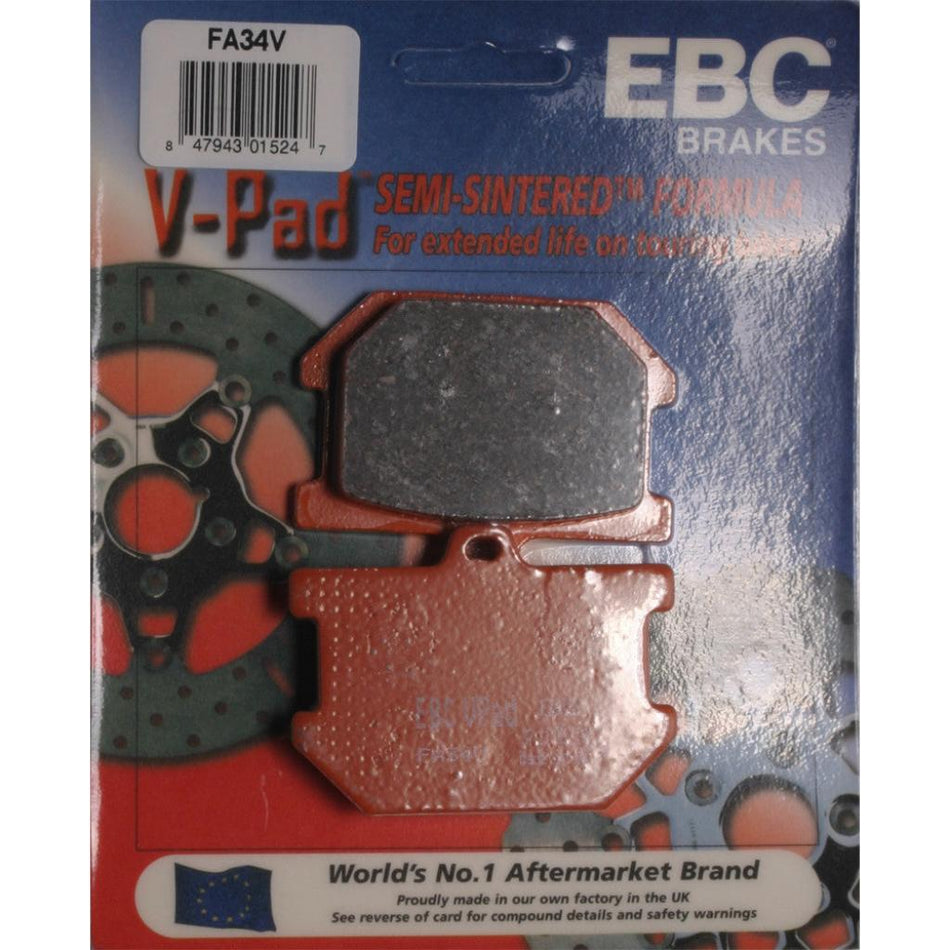 EBC Semi - Sintered Brake Pads | FA34V - MojoMotoSport.com