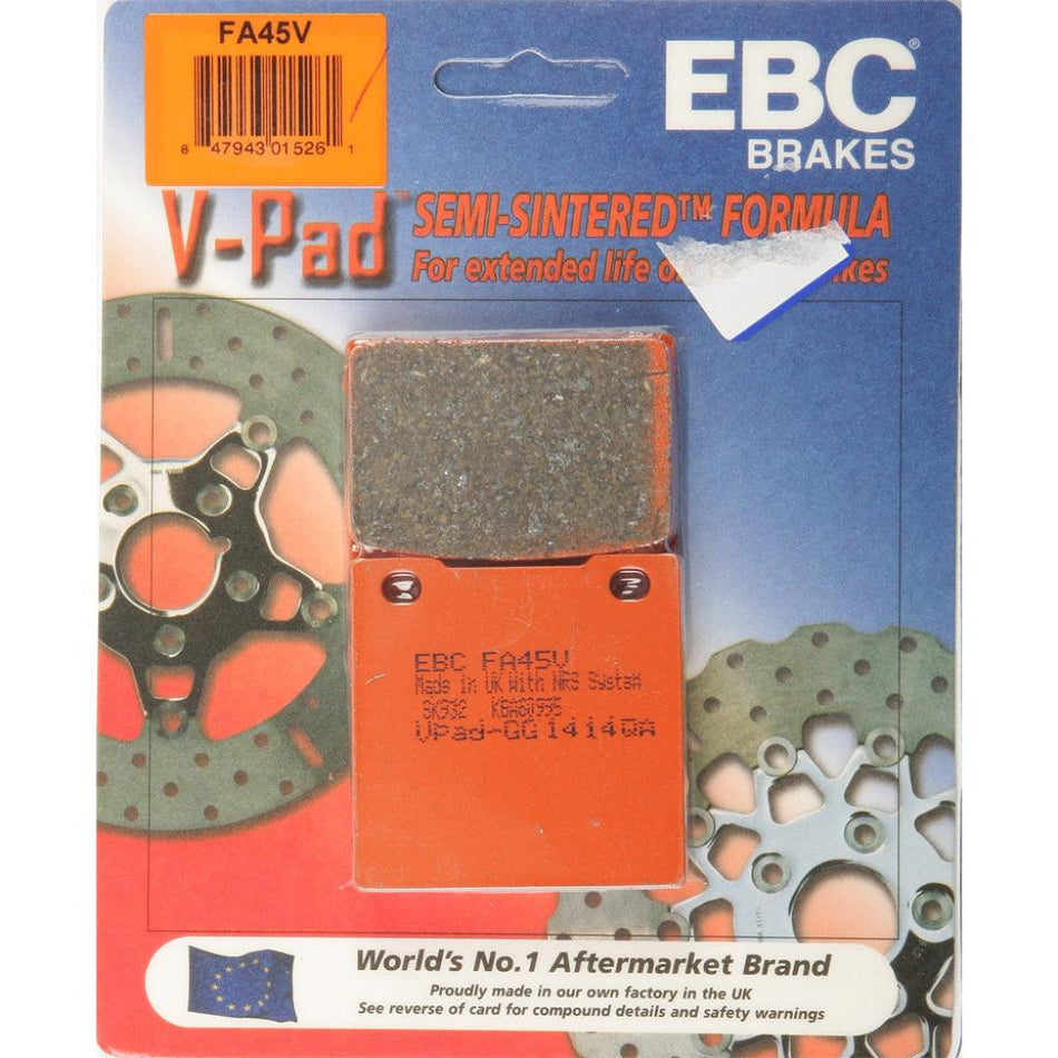 EBC Semi - Sintered Brake Pads | FA45V - MojoMotoSport.com