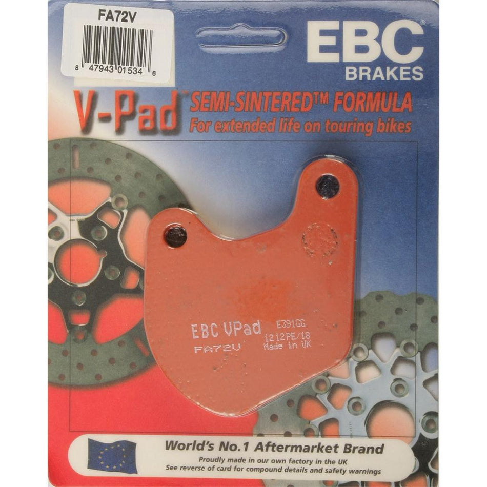 EBC Semi - Sintered Brake Pads | FA72V - MojoMotoSport.com