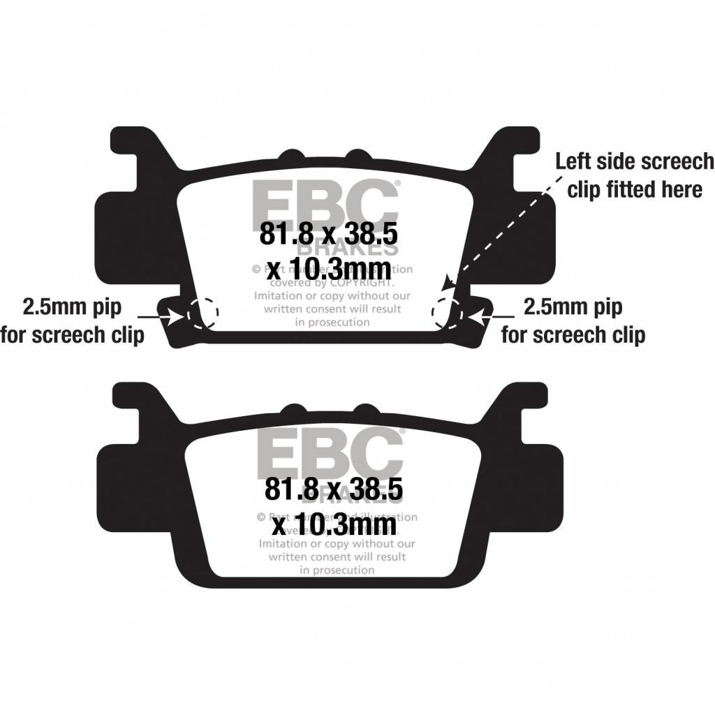 EBC Standard Brake Pads | FA703SV - MojoMotoSport.com