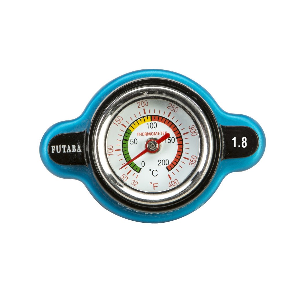 FIRE POWER RADIATOR CAP W/ TEMPERATURE GAUGE - MojoMotoSport.com
