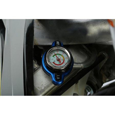 FIRE POWER RADIATOR CAP W/ TEMPERATURE GAUGE - MojoMotoSport.com