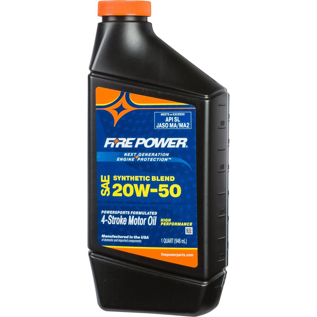 Fire Power Synthetic Blend Motor Oil - MojoMotoSport.com
