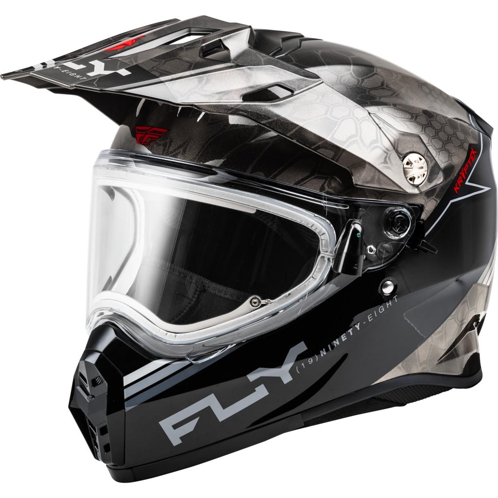 Trekker Cw Conceal Helmet Dual Shld Red/Black Md