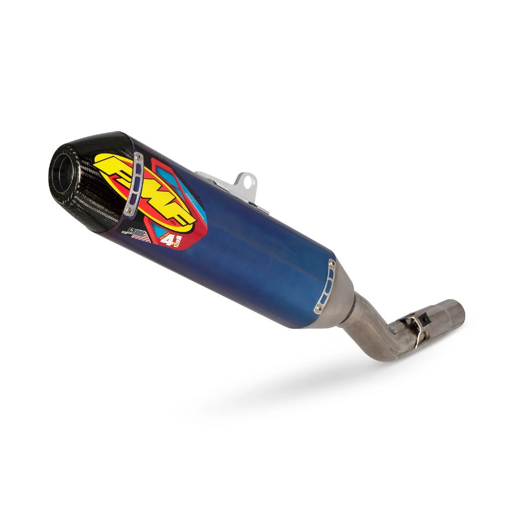 FMF Factory 4.1 Anodized Titanium Slip - On Muffler Kawasaki KX250(X) '21 - 22 | 042396 - MojoMotoSport.com