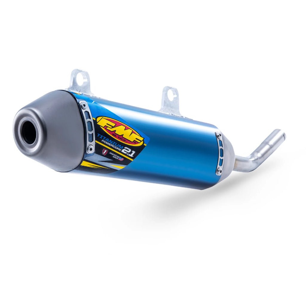 FMF Powercore 2.1 Anodized Titanium Silencer KTM/Husqvarna | 025209 - MojoMotoSport.com