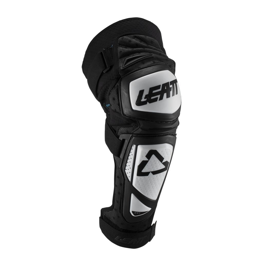 Leatt Knee Guard EXT Wht/Blk Jr - MojoMotoSport.com