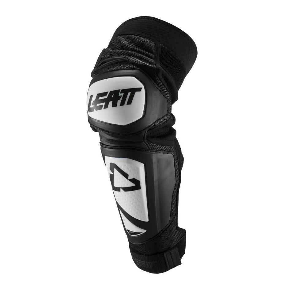 Leatt Knee Guard EXT Wht/Blk Jr - MojoMotoSport.com