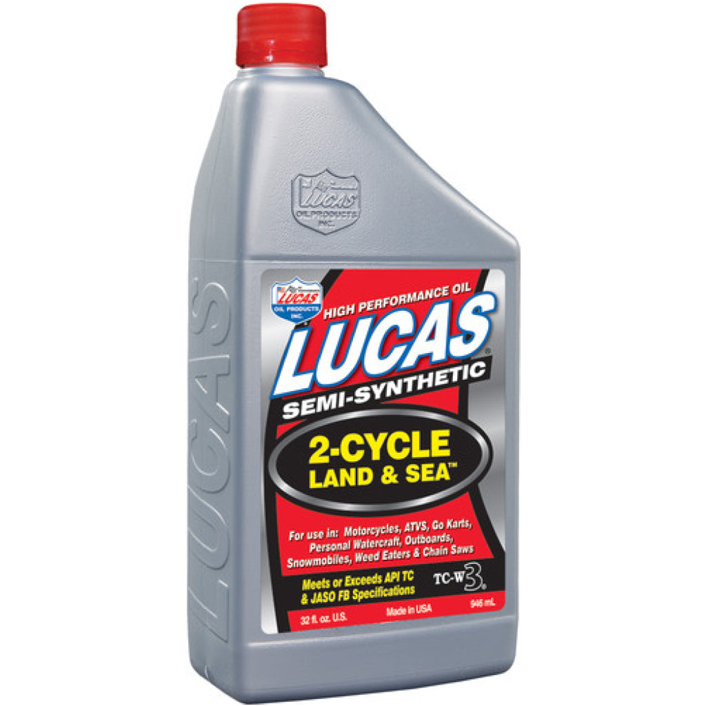 Lucas Oil - Aceite de 2 ciclos para tierra y mar