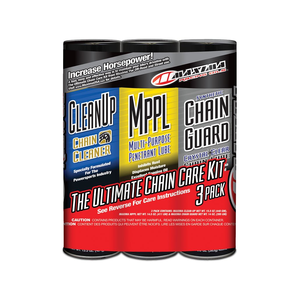 Maxima Ultimate Chain Guard Care Kit 3/PK - MojoMotoSport.com