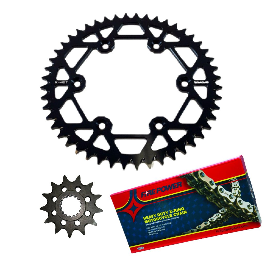 MOJO GasGas Chain and Sprocket Kit Black | MOJO - GAS - CSK - BLK - MojoMotoSport.com