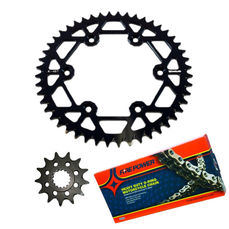 MOJO GasGas Chain and Sprocket Kit Black | MOJO - GAS - CSK - BLK - MojoMotoSport.com