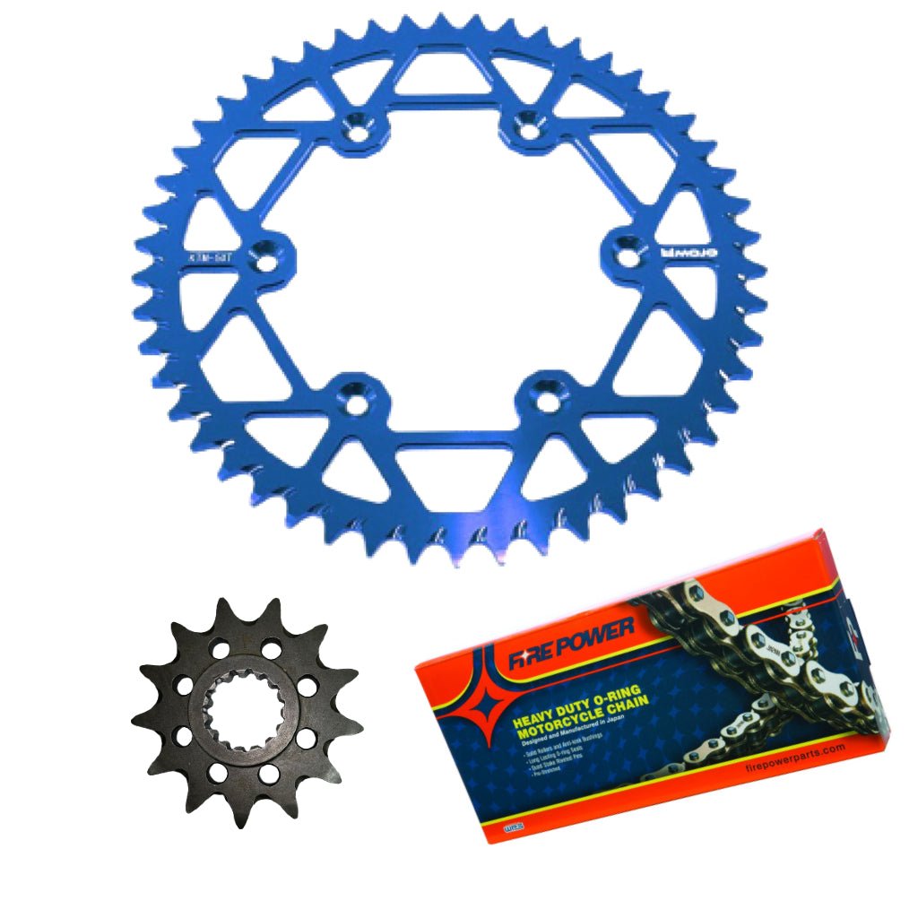 MOJO GasGas Chain and Sprocket Kit Blue | MOJO - GAS - CSK - BLU - MojoMotoSport.com