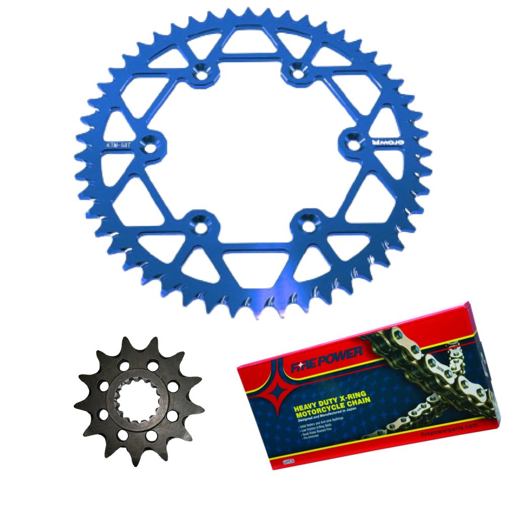 MOJO GasGas Chain and Sprocket Kit Blue | MOJO - GAS - CSK - BLU - MojoMotoSport.com