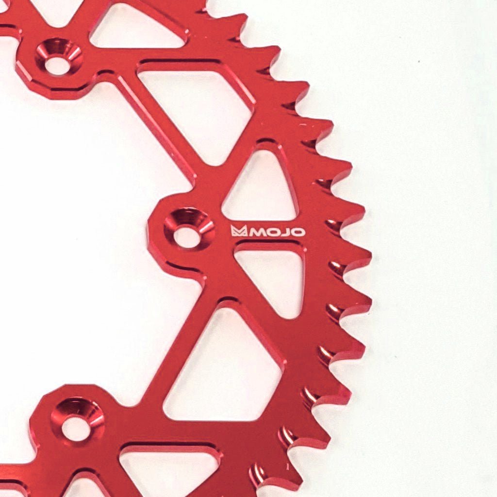 MOJO Husqvarna Aluminum Rear Sprocket Red | MOJO - HUS - RS - RED - MojoMotoSport.com
