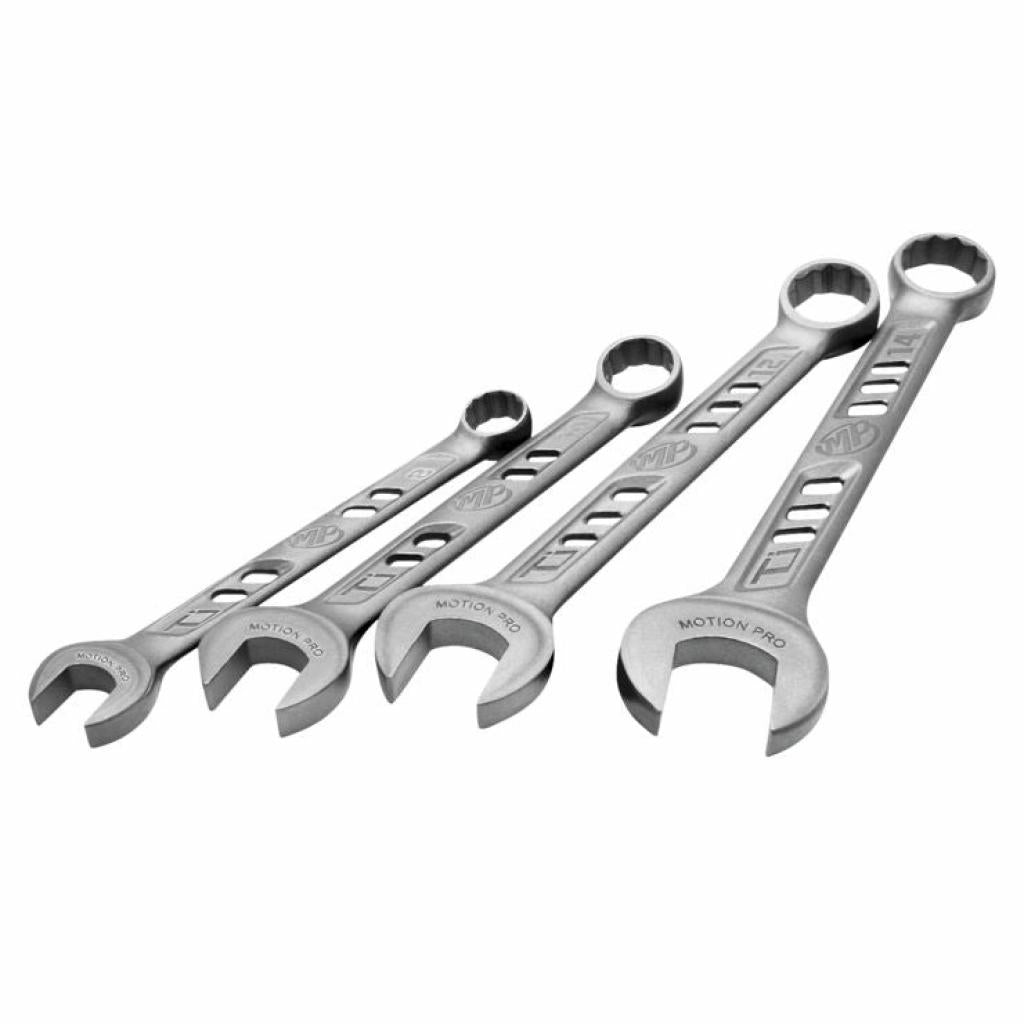 Motion Pro TiProlight Titanium Combination 4 Piece Wrench Set - MojoMotoSport.com