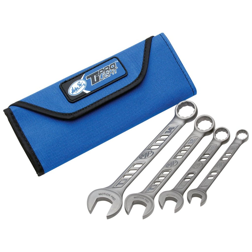 Motion Pro TiProlight Titanium Combination 4 Piece Wrench Set - MojoMotoSport.com