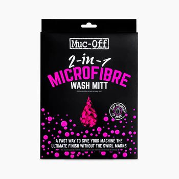Muc - Off 2 - IN - 1 Microfiber Wash Mitt | 20411 - MojoMotoSport.com