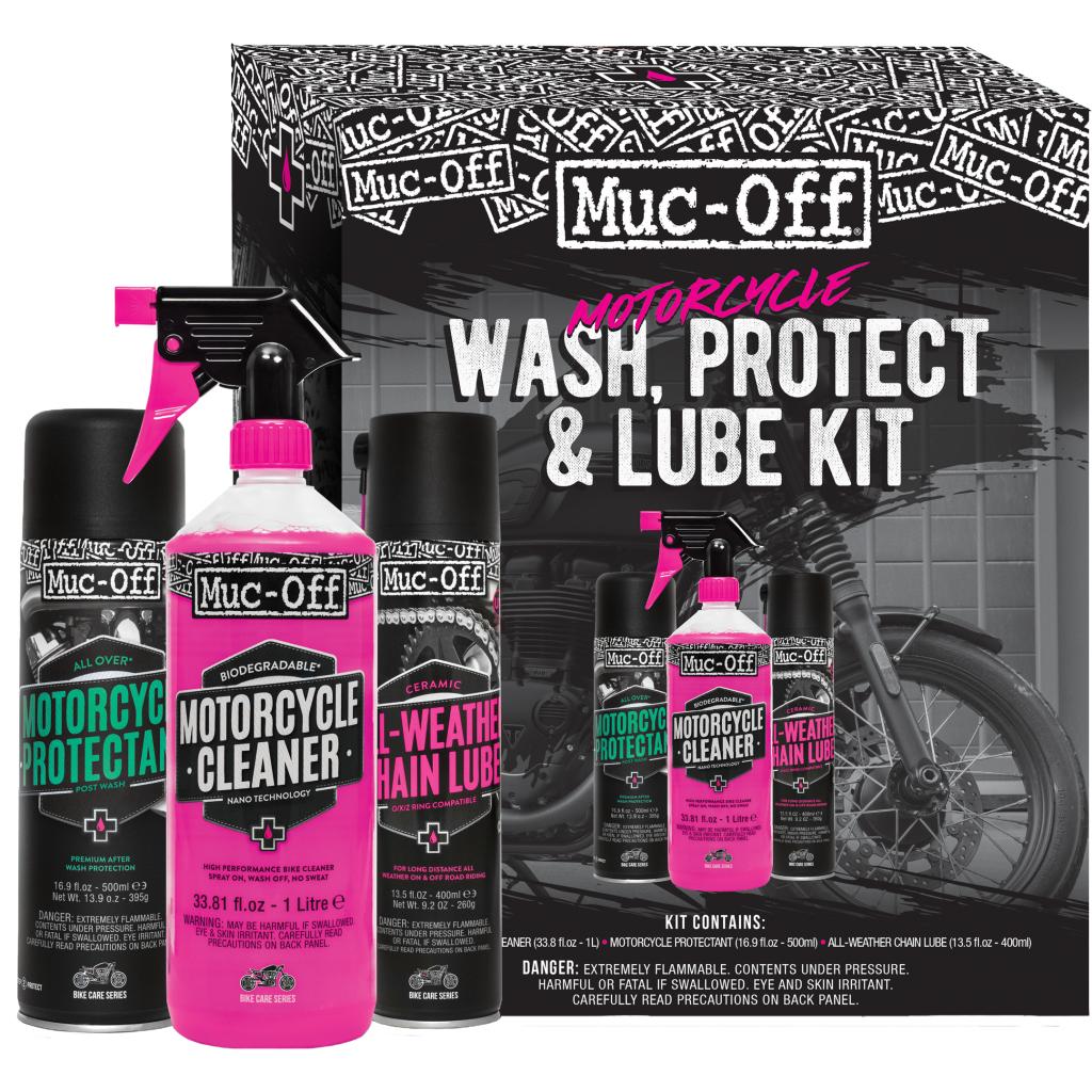 Muc - Off Motorcycle Wash, Protect & Lube Kit | 20095US - MojoMotoSport.com