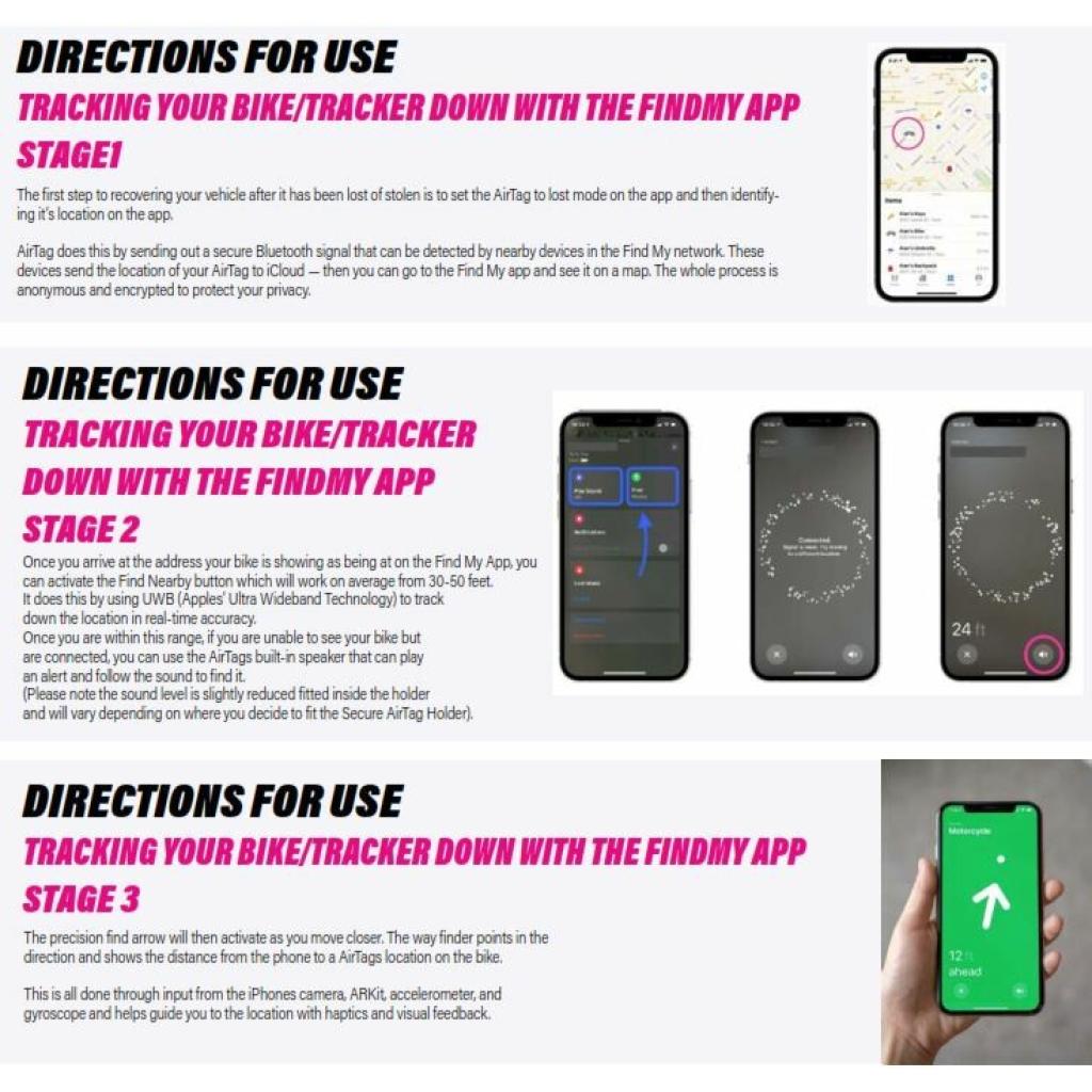 Muc - Off Secure Airtag Holder - MojoMotoSport.com