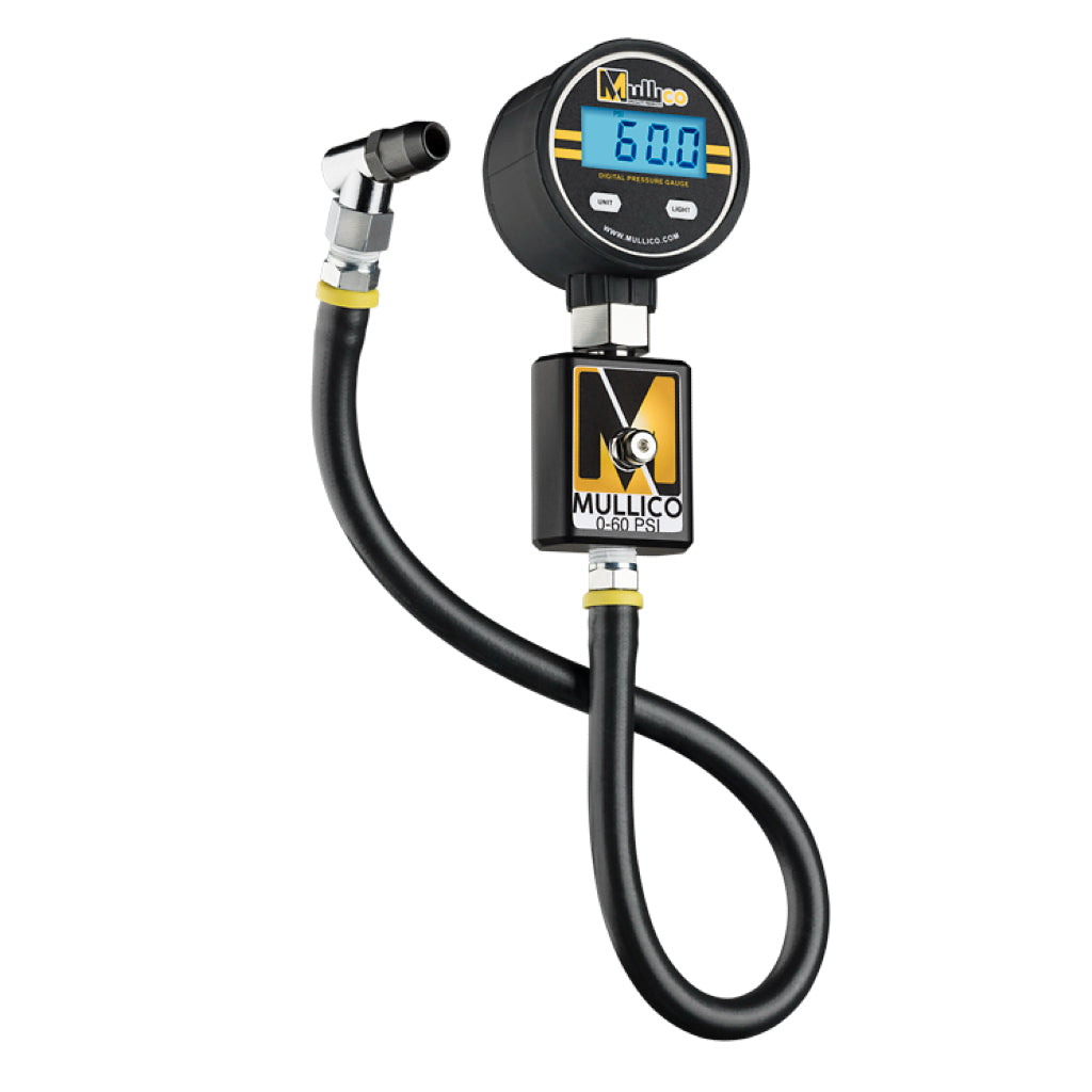 Pacote de manômetro digital profissional Mullico com suporte magnético