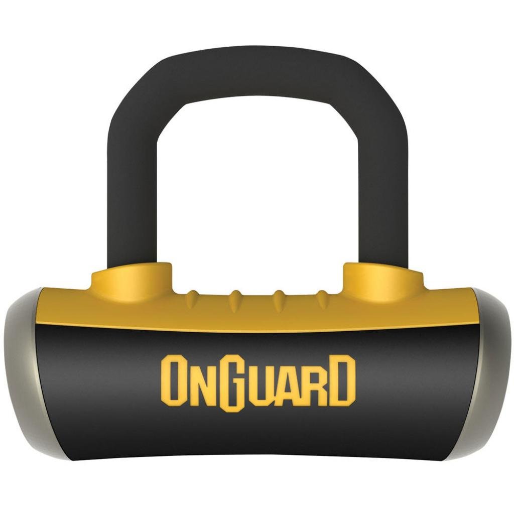 OnGuard Boxer Disc Lock With Disc Reminder Black/Yellow | 8048 - MojoMotoSport.com