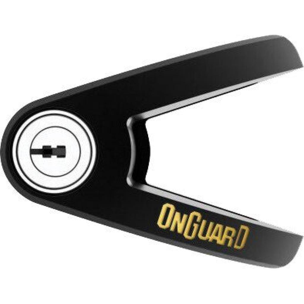 OnGuard Boxer Disk Lock Black With Reminder And Pouch | 8051 - MojoMotoSport.com