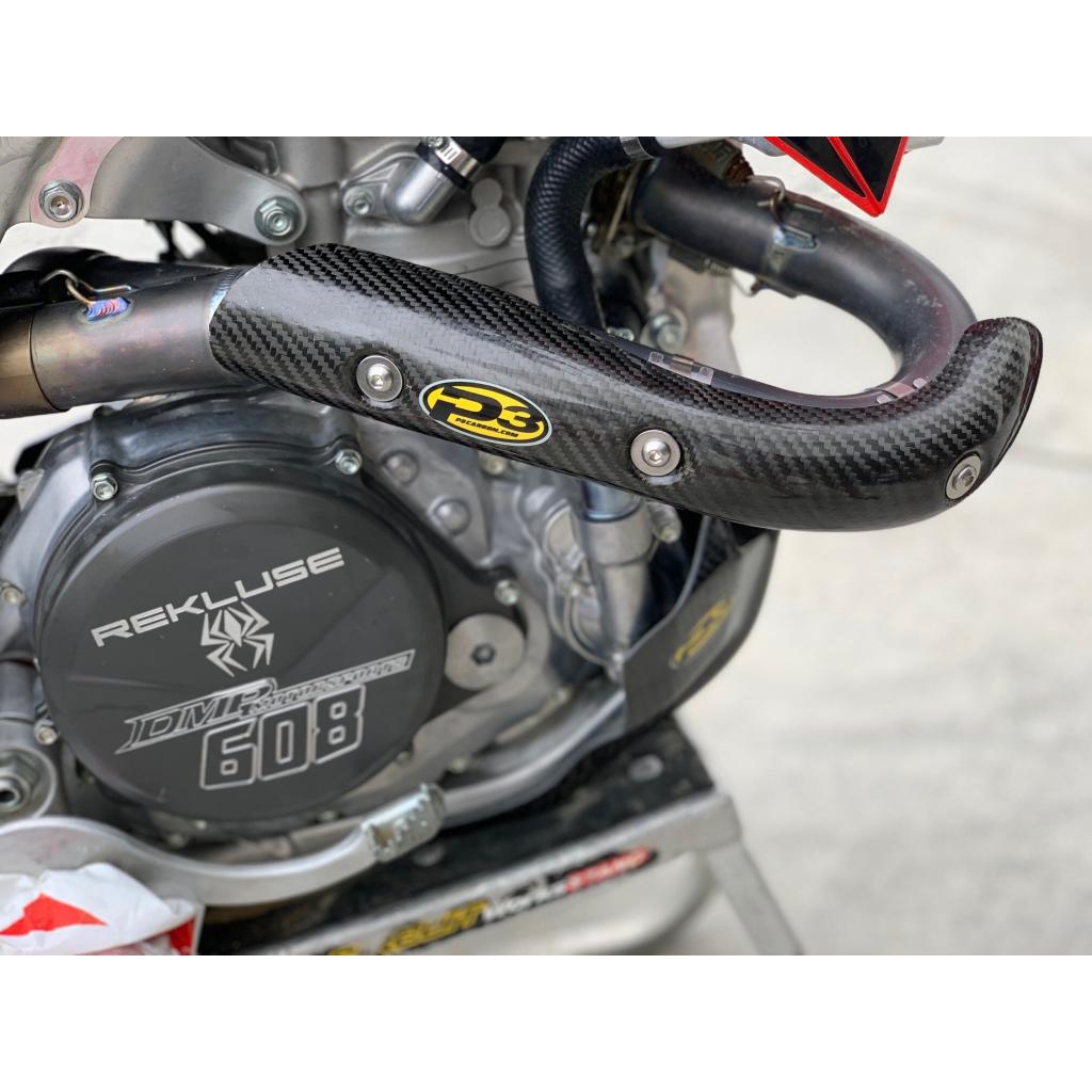 P3 Carbon Fiber Header Heat Shield For Honda | 205074 - MojoMotoSport.com