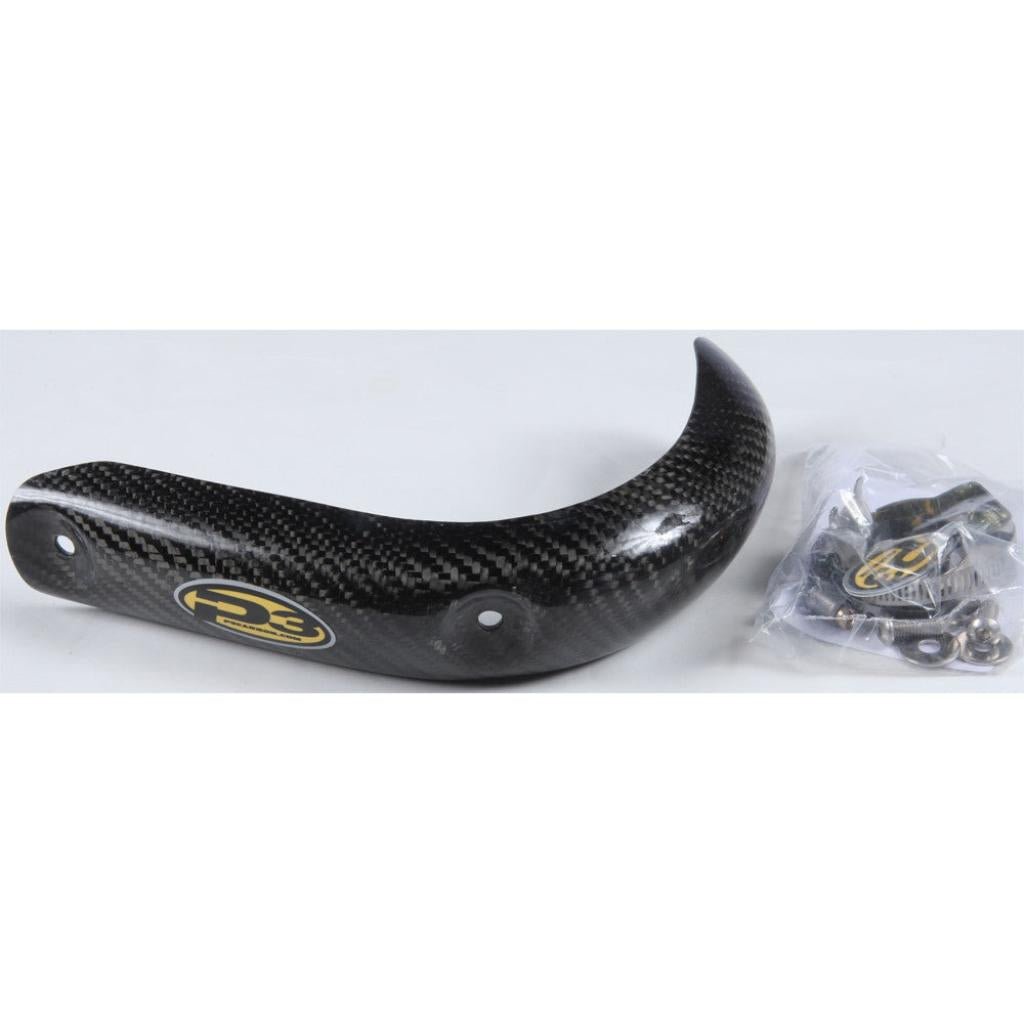 P3 Carbon Fiber Header Heat Shield Kawasaki KX250F (04 - 12) | 206054 - MojoMotoSport.com