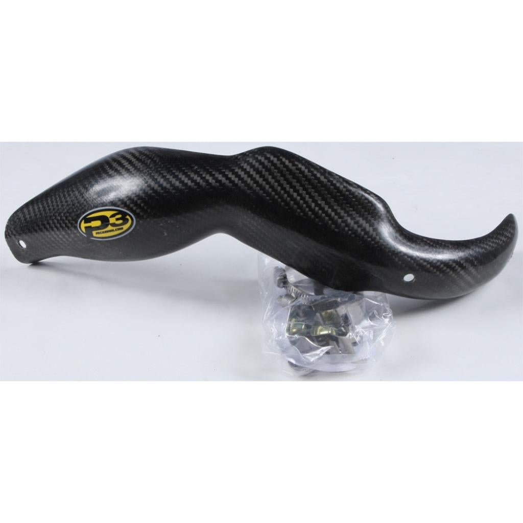 P3 Carbon Fiber Header Heat Shield KTM w/FMF Megabomb | 201094 - MojoMotoSport.com
