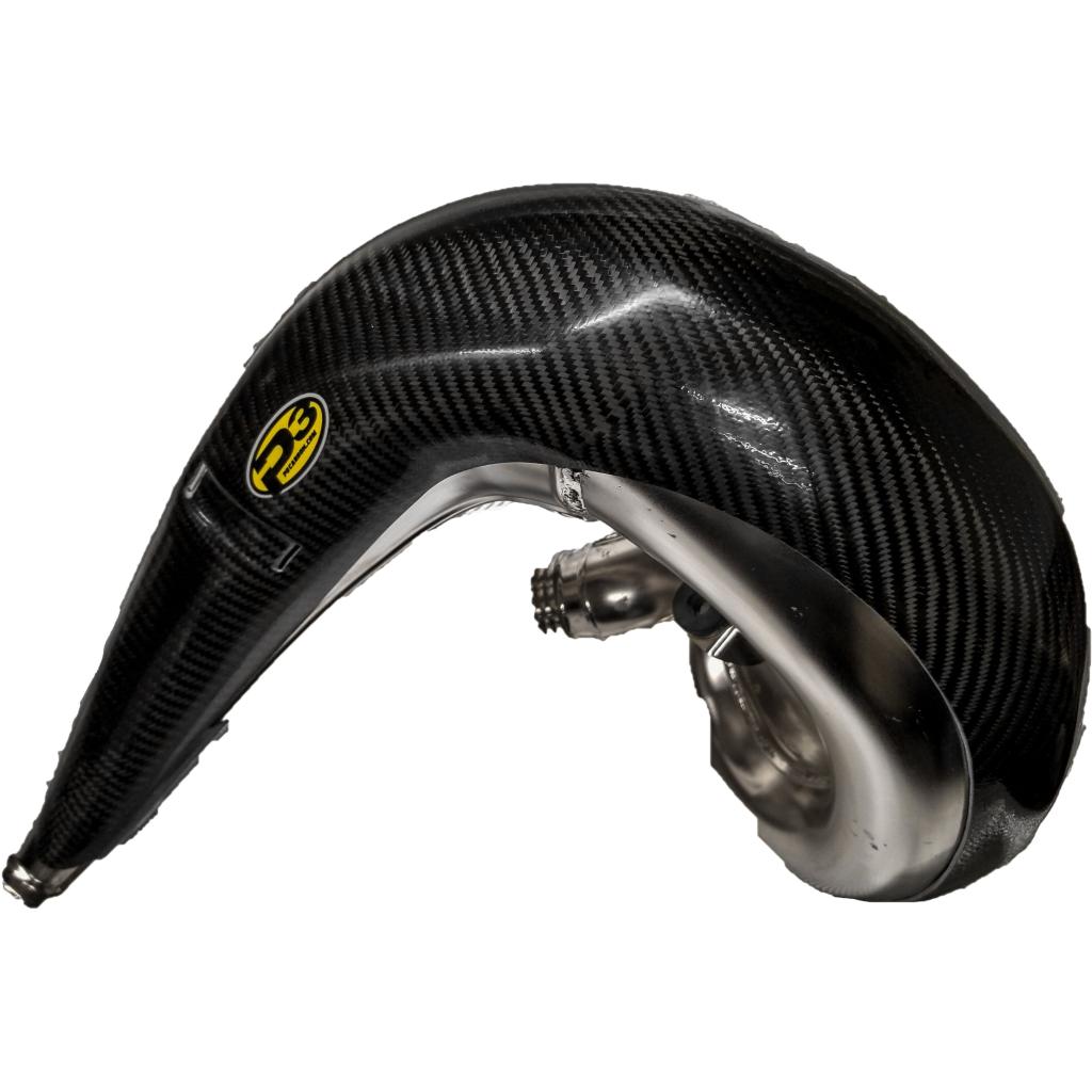 P3 Carbon Fiber Pipe Guard For KTM/HUS/GASGAS | 101069 - MojoMotoSport.com