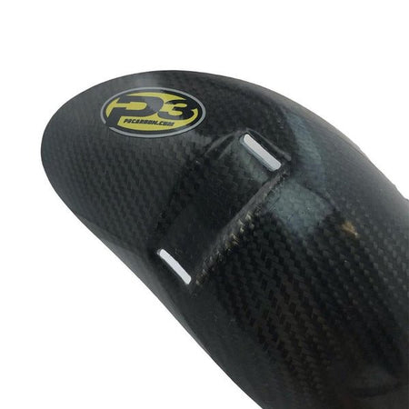 P3 Carbon Fiber Pipe Guard for STOCK Pipes 2019 - 23 KTM/Husqvarna/GasGas 250/300 | 101067 - MojoMotoSport.com