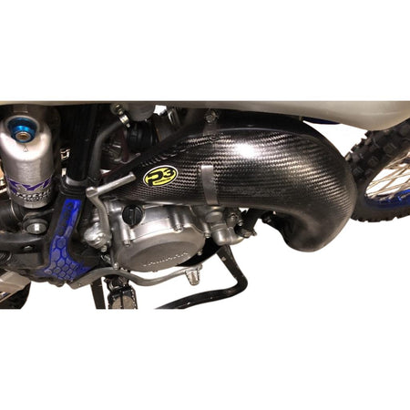 P3 Carbon Fiber Pipe Guard For Yamaha YZ85 (19 - 23) | 107042 - MojoMotoSport.com