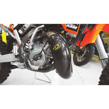 P3 Carbon Fiber Pipe Guard KTM 65 | 101020 - MojoMotoSport.com