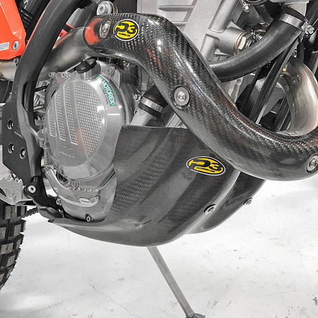 P3 Carbon Fiber Skid Plate For KTM/GasGas/HUS | 301096 - MojoMotoSport.com