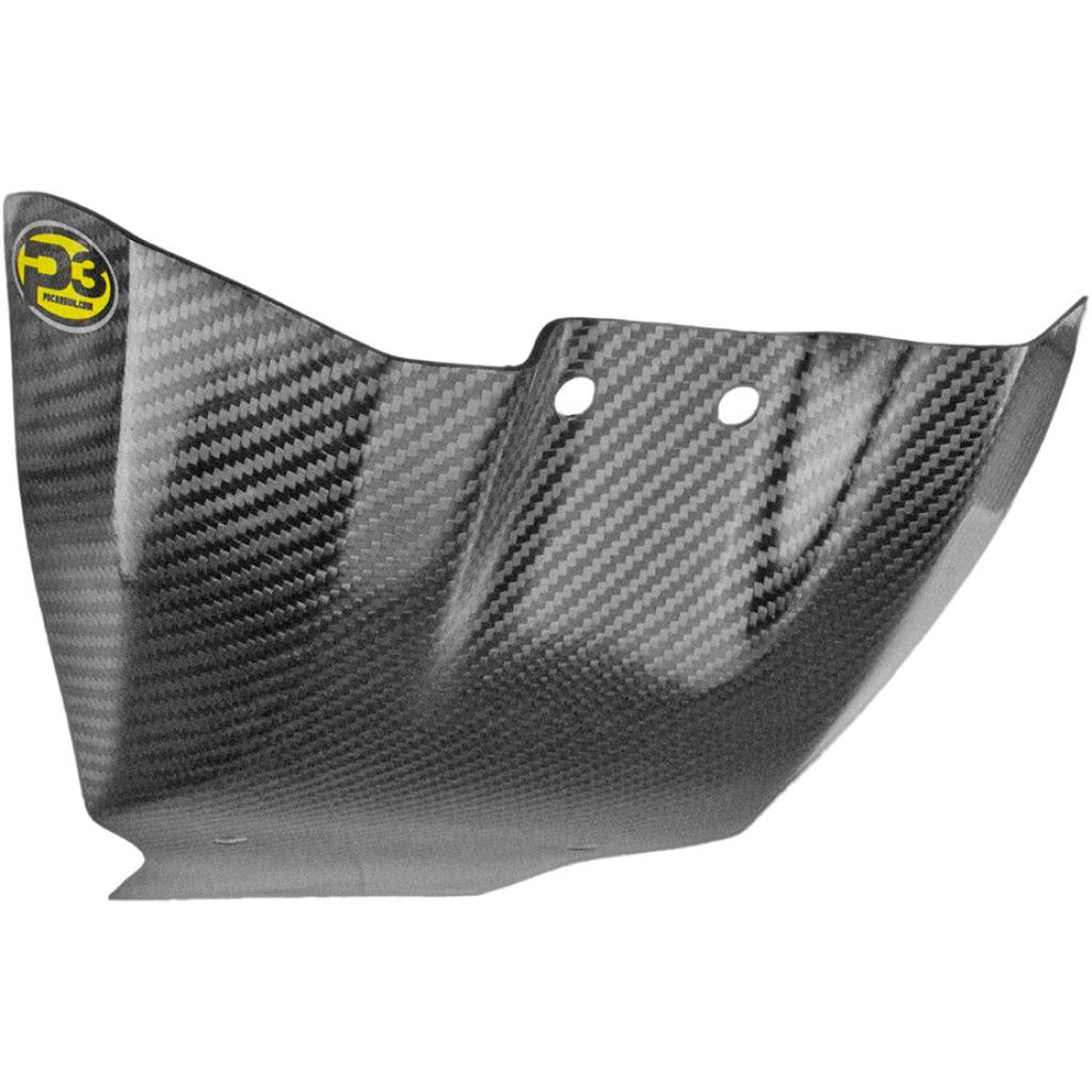 P3 Carbon Fiber Skid Plate For YZ125 Yamaha (06 - 18)| 307040 - MojoMotoSport.com