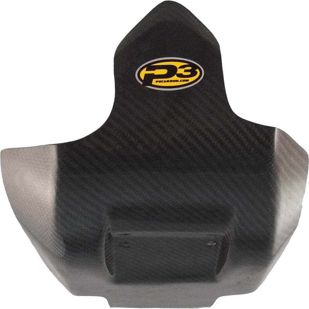 P3 Carbon Fiber Skid Plate Kawasaki KX450F (09 - 15) | 306070 - MojoMotoSport.com