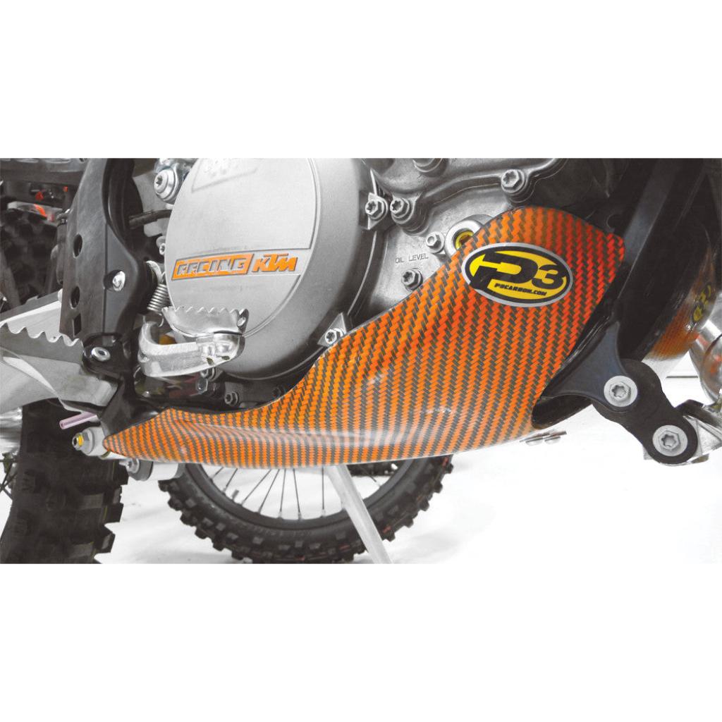 P3 Carbon Fiber Skid Plate KTM (11 - 16) | 301061 - MojoMotoSport.com