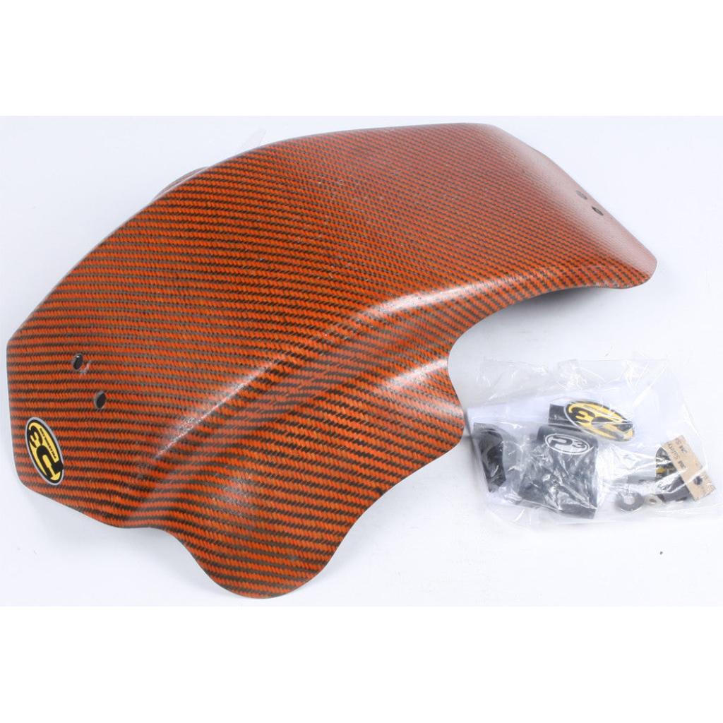 P3 Carbon Fiber Skid Plate KTM 205/350 EXC - F(17 - 23) | 301074 - ORG - MojoMotoSport.com