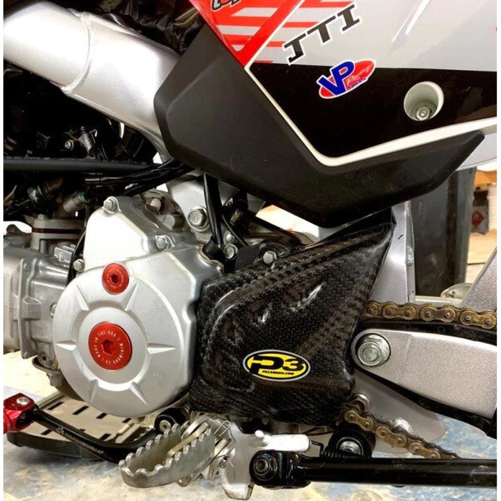 P3 Carbon Sprocket Cover For Honda CRF110 (13 - 23) | 705001 - MojoMotoSport.com