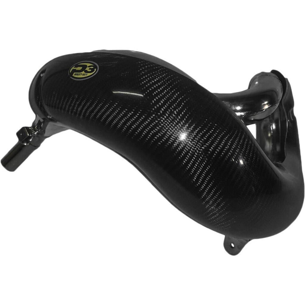 P3 Max Coverage Carbon Fiber Pipe Guard KTM/Husqvarna 250/300 (2023) | 101081 - MojoMotoSport.com