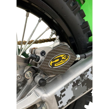 P3 Rear Caliper Guard For Kawasaki KX250/450 (09 - 23) | 706001 - MojoMotoSport.com