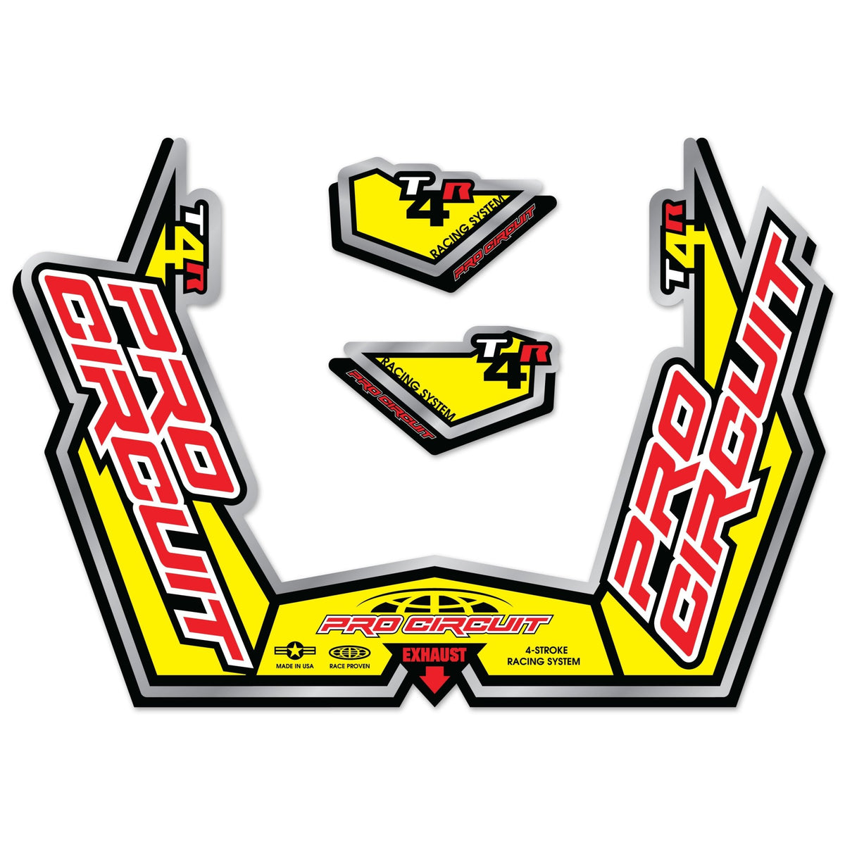 Pro Circuit Muffler Sticker Kit | DC09T4GPR - MojoMotoSport.com
