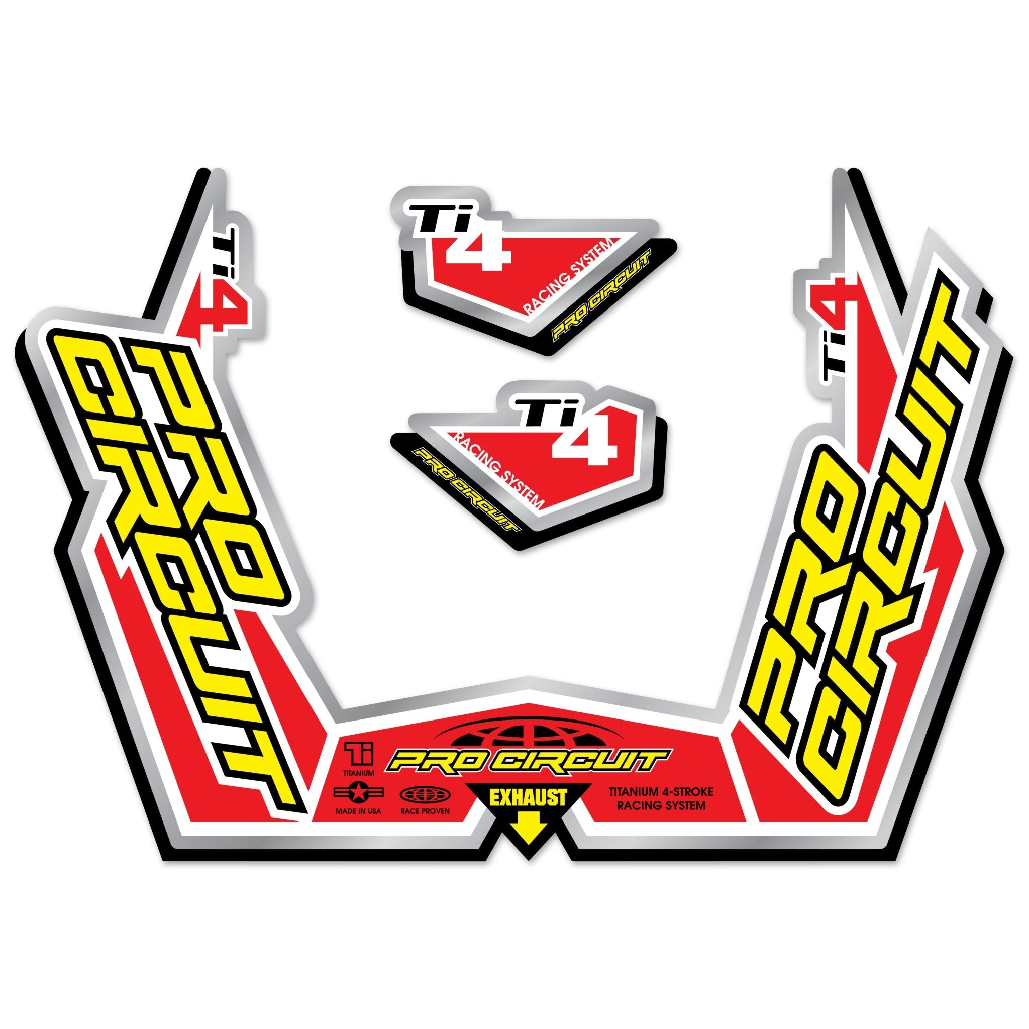 Pro Circuit Muffler Sticker Kit | DC09TI4GP - MojoMotoSport.com