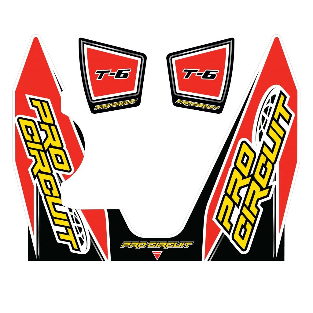Pro Circuit Muffler Sticker Kit | DC14T6 - YZ450F - MojoMotoSport.com